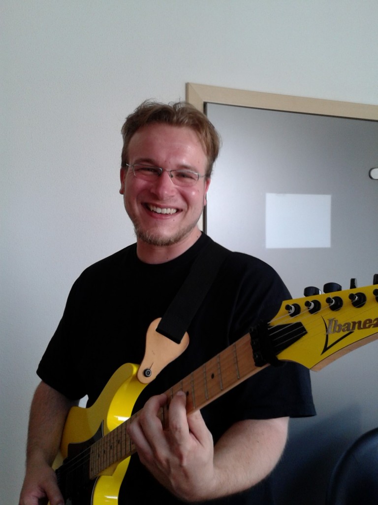 Der Gitarrenlehrer und hauptberufliche Musiker Patrik Schnell hat sein Hobby zum Beruf gemacht